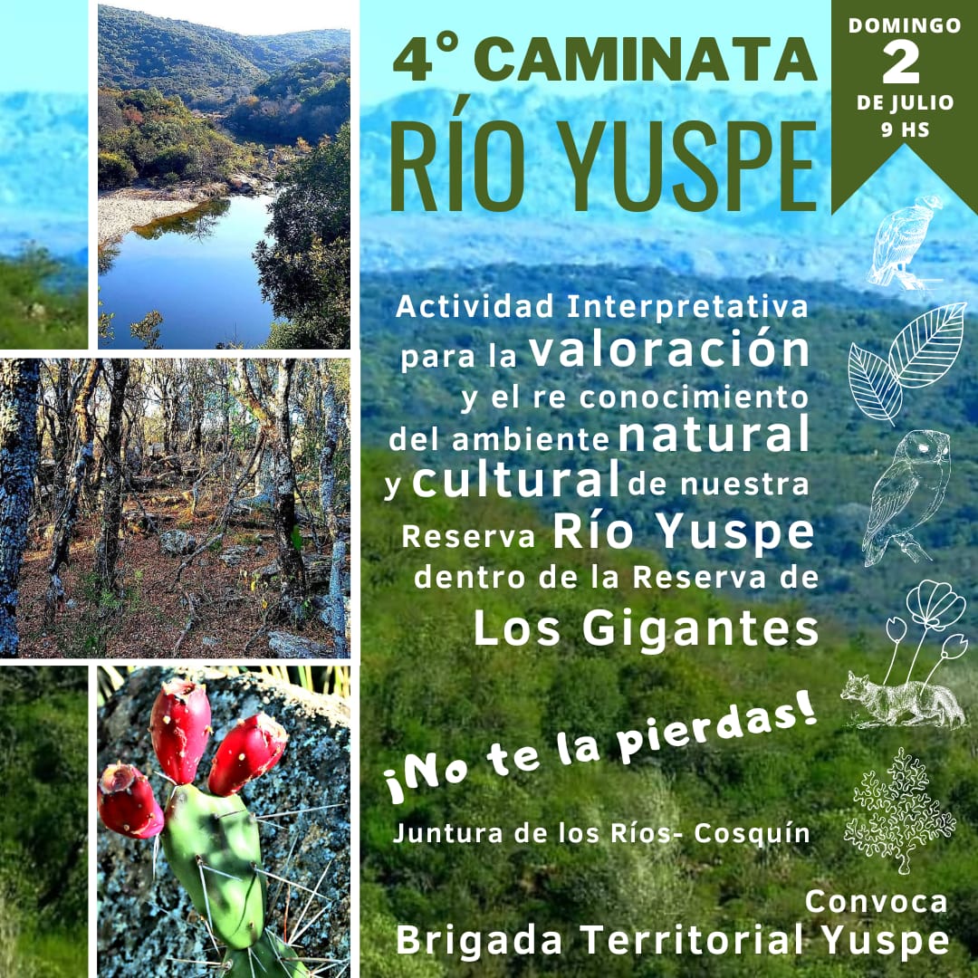 4ª Caminata a la Reserva Natural y Cultural Río Yuspe Cosquín Radio